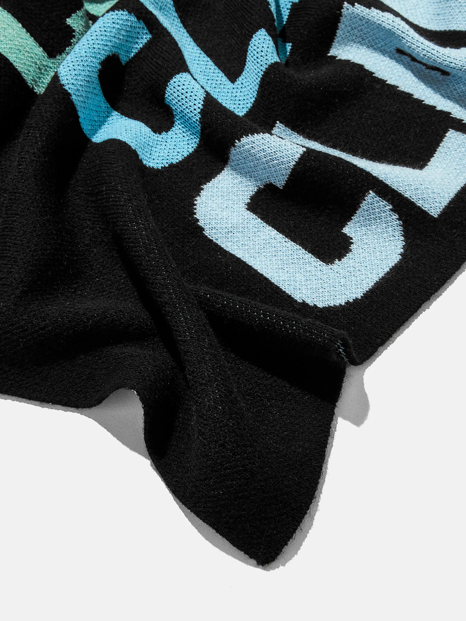 Ombre Name Custom Blanket - Black/Multi - Image 3