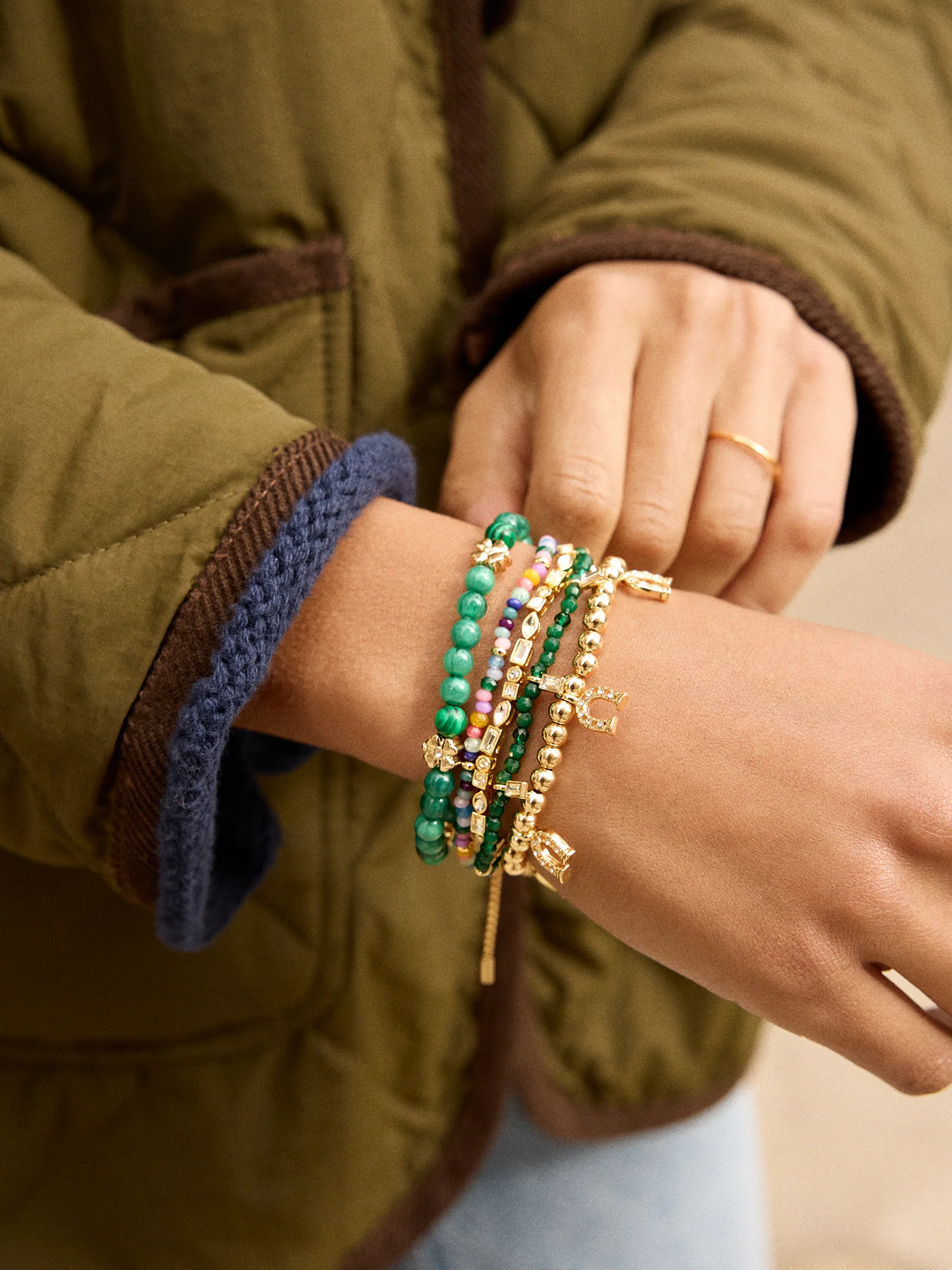 Peace of Mind Semi-Precious Bracelet - Clover - Image 2