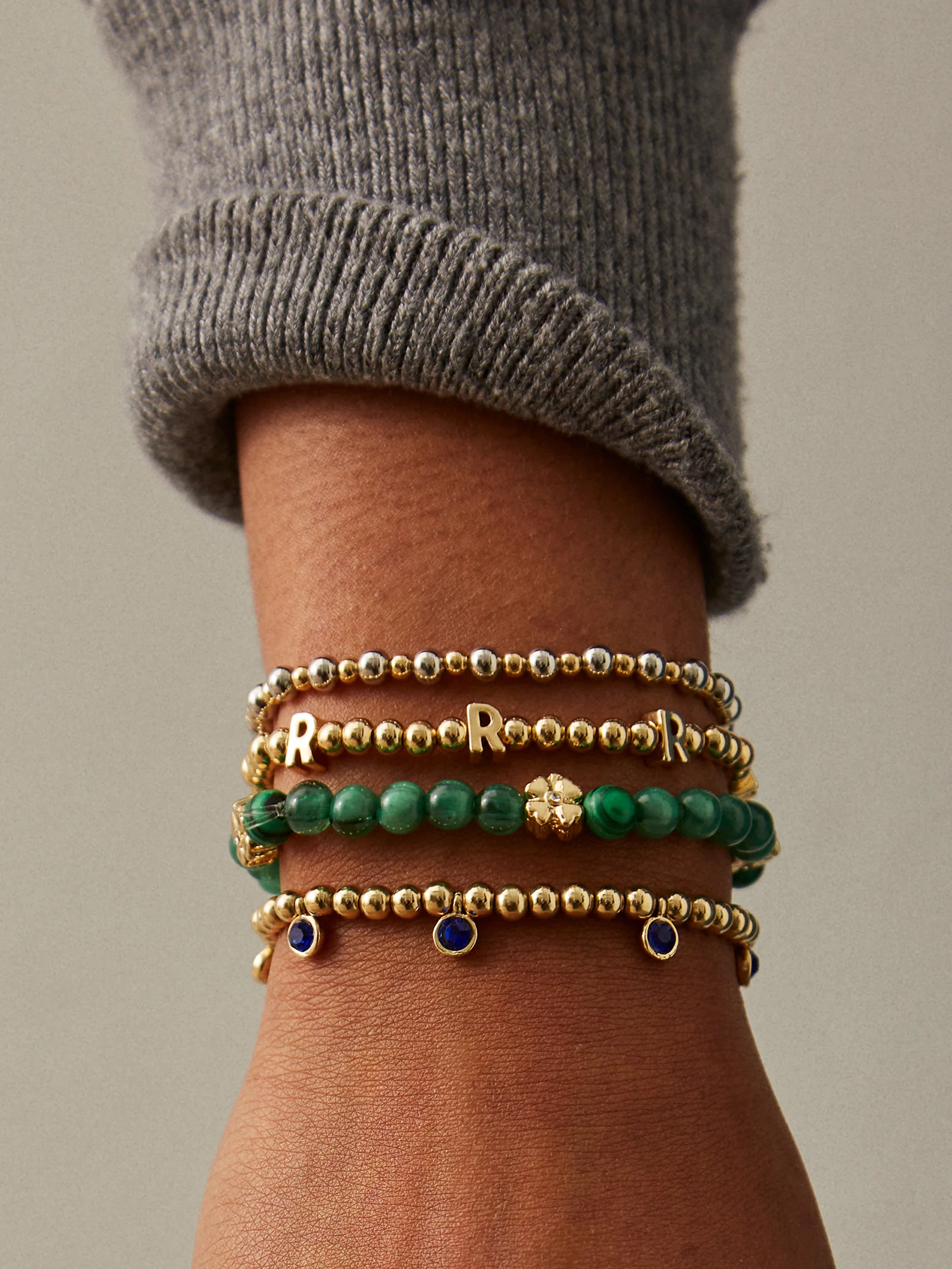 Peace of Mind Semi-Precious Bracelet - Clover - Image 3