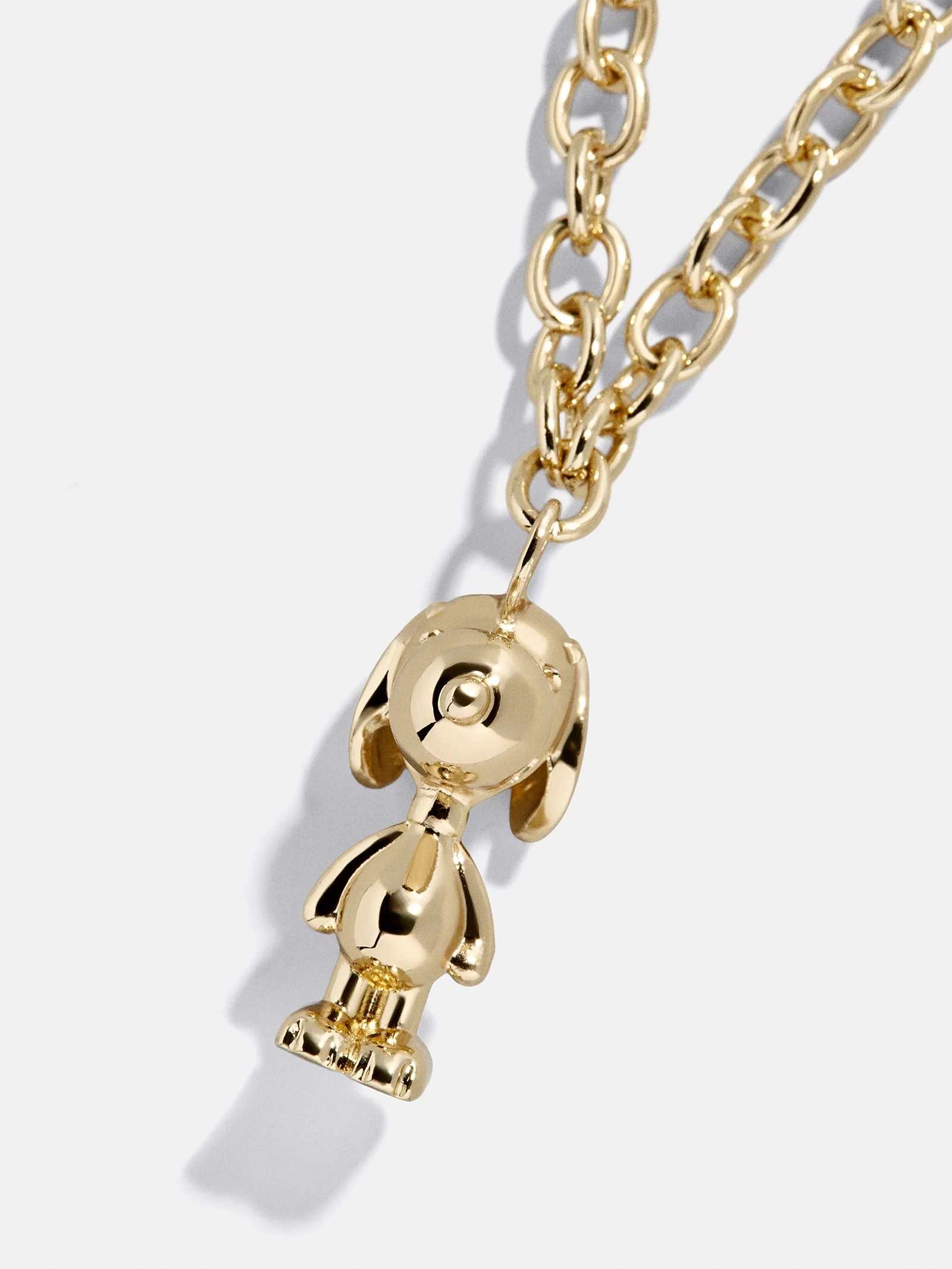 Peanuts Snoopy Pendant Necklace - Gold - Image 3