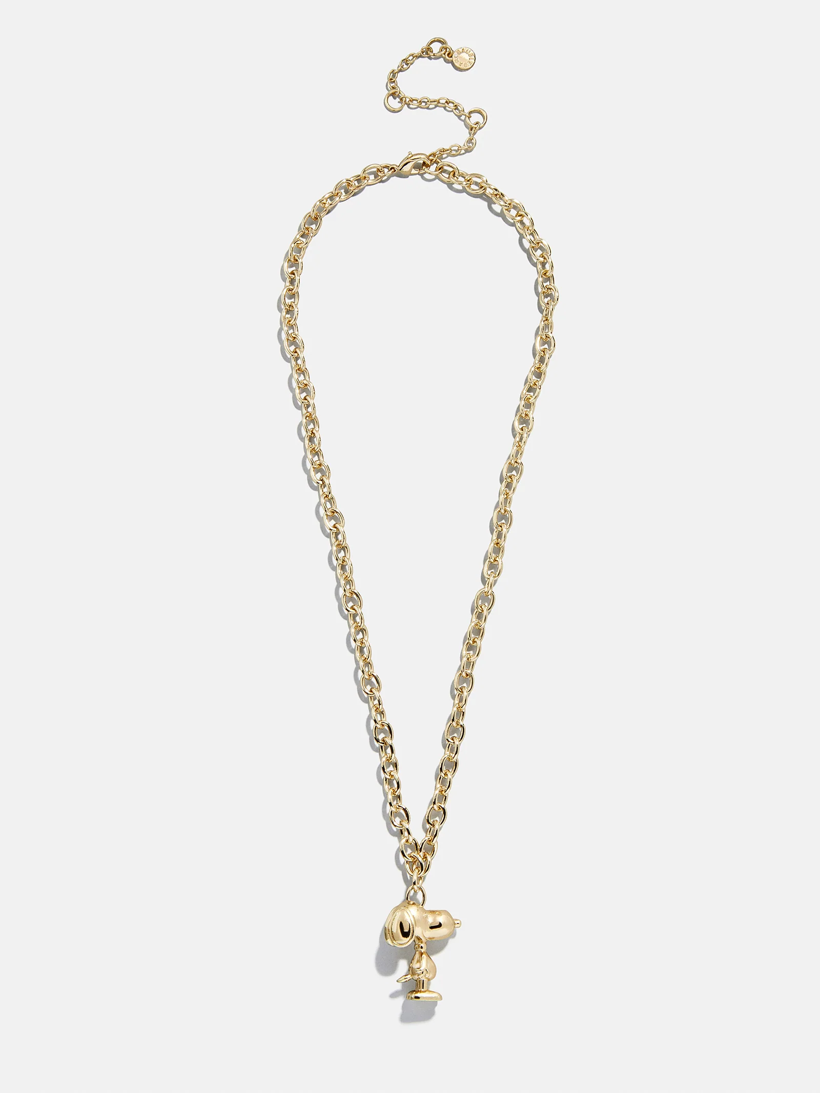 Peanuts Snoopy Pendant Necklace - Gold - Image 5