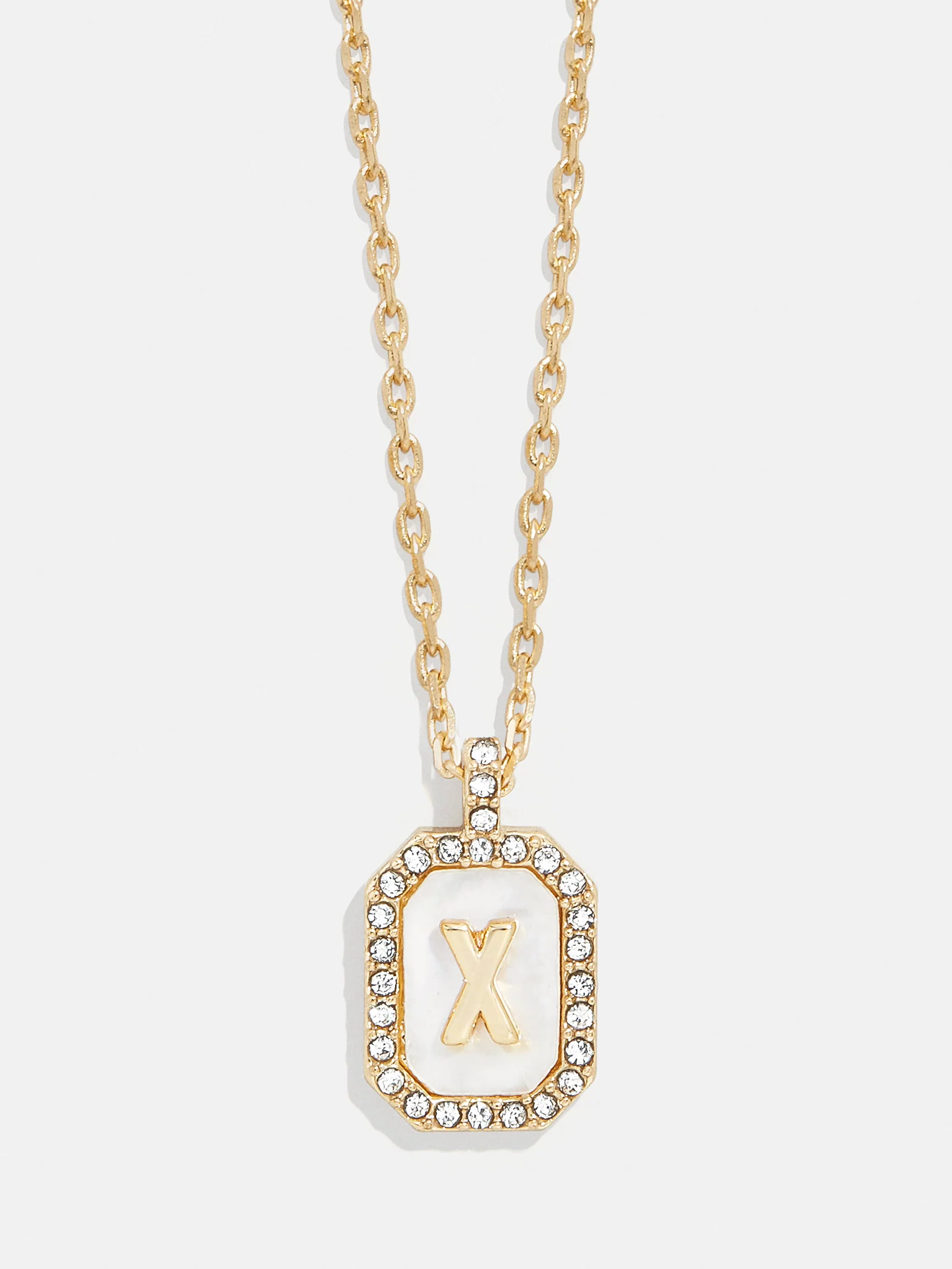 Gold & Mother of Pearl Initial Necklace - Mother Of Pearl - Image 26