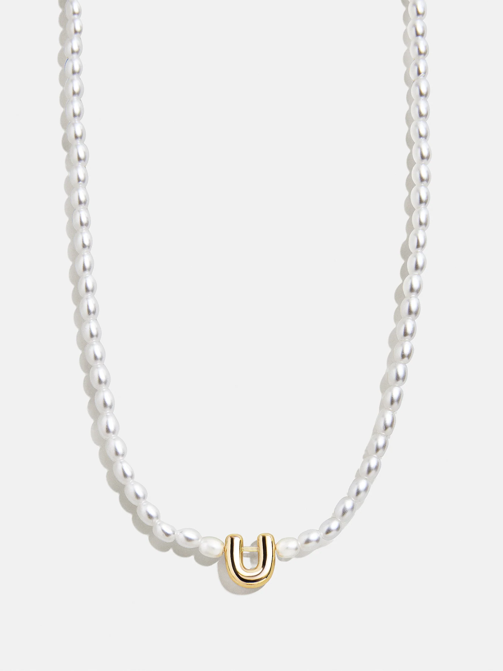 Playful Pearls Kids’ Initial Necklace - Gold/Pearl - Image 23