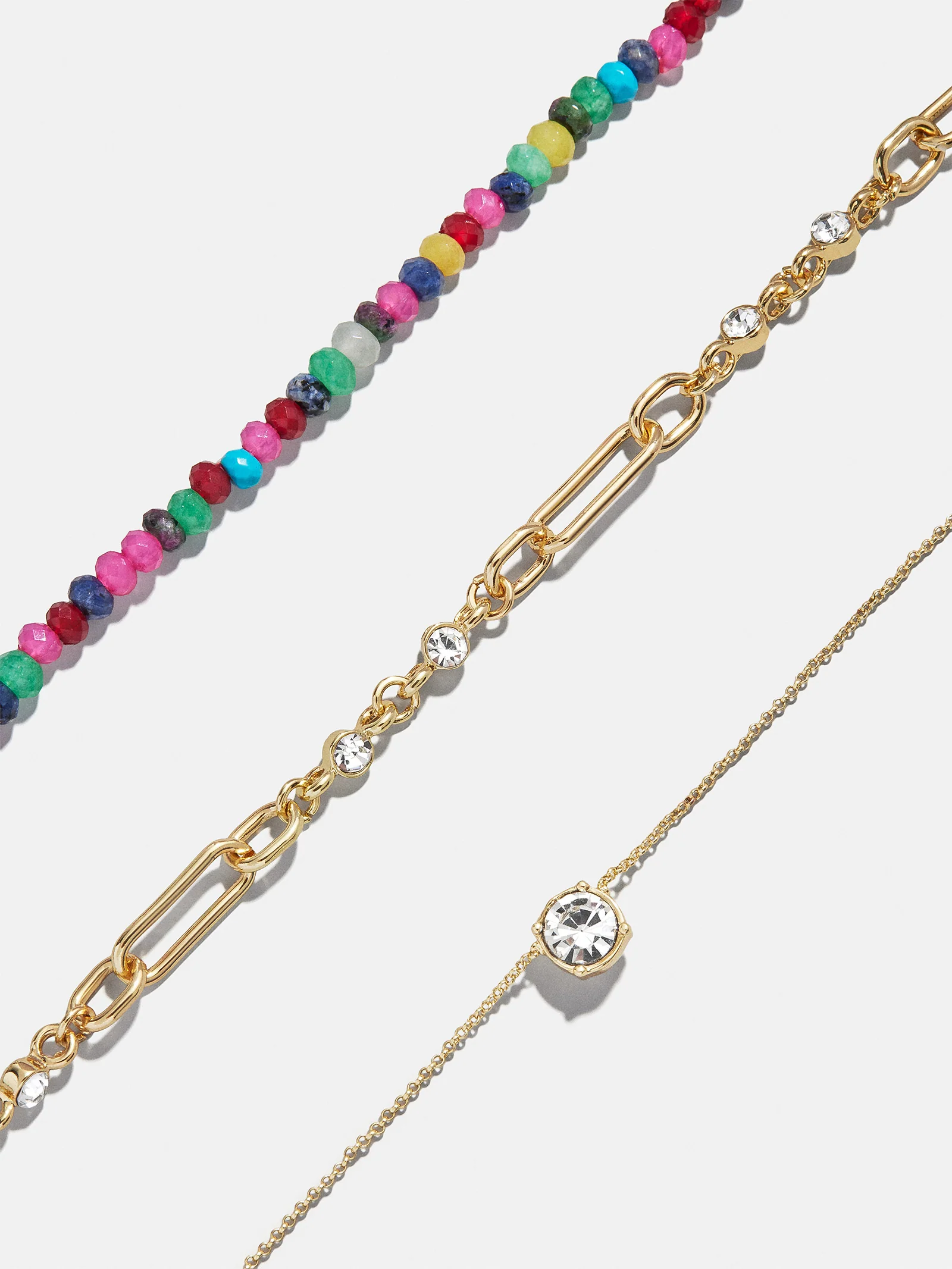 Portia Layered Necklace - Gold/Multi - Image 3