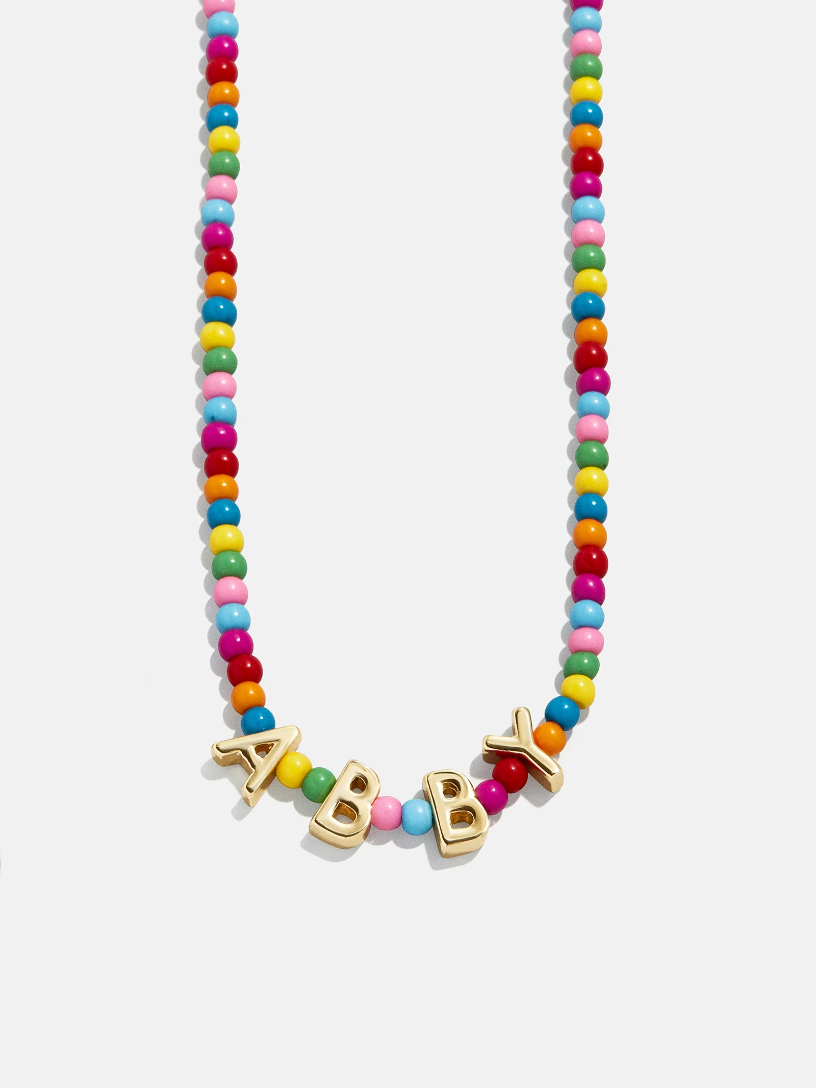 Bead Mine Kids' Custom Name Necklace - Dark Multi - Image 3