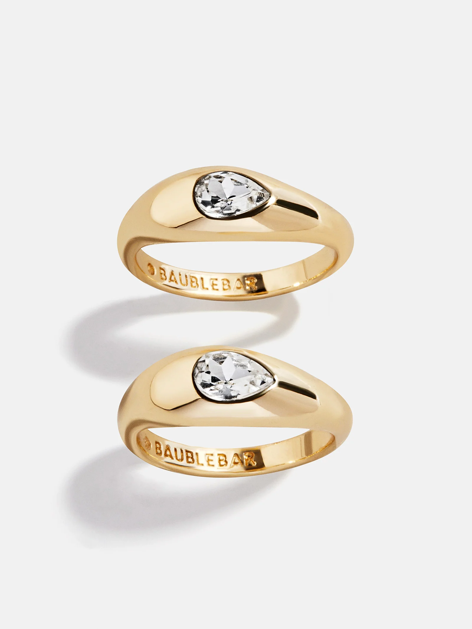 Vanessa Ring Set - Gold/Pavé - Image 3