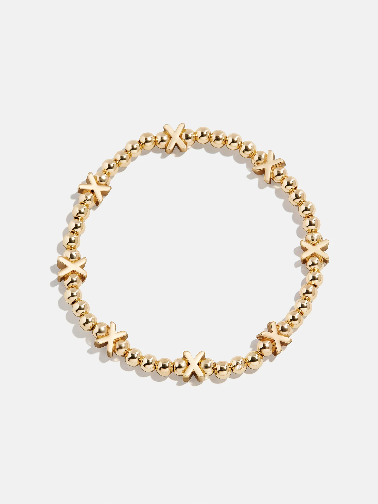 Gold Repeating Initial Pisa Bracelet - X