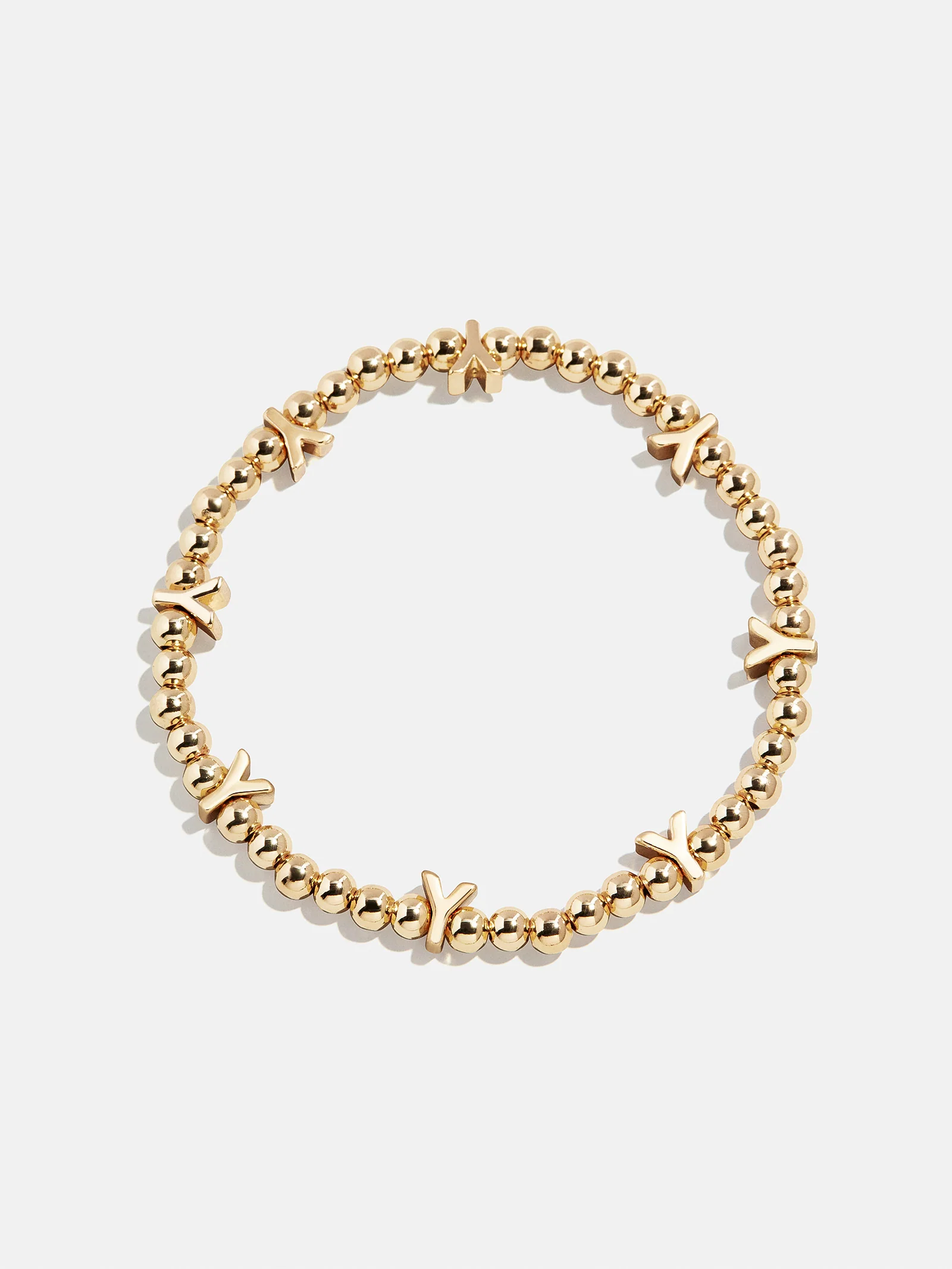 Gold Repeating Initial Pisa Bracelet - Y