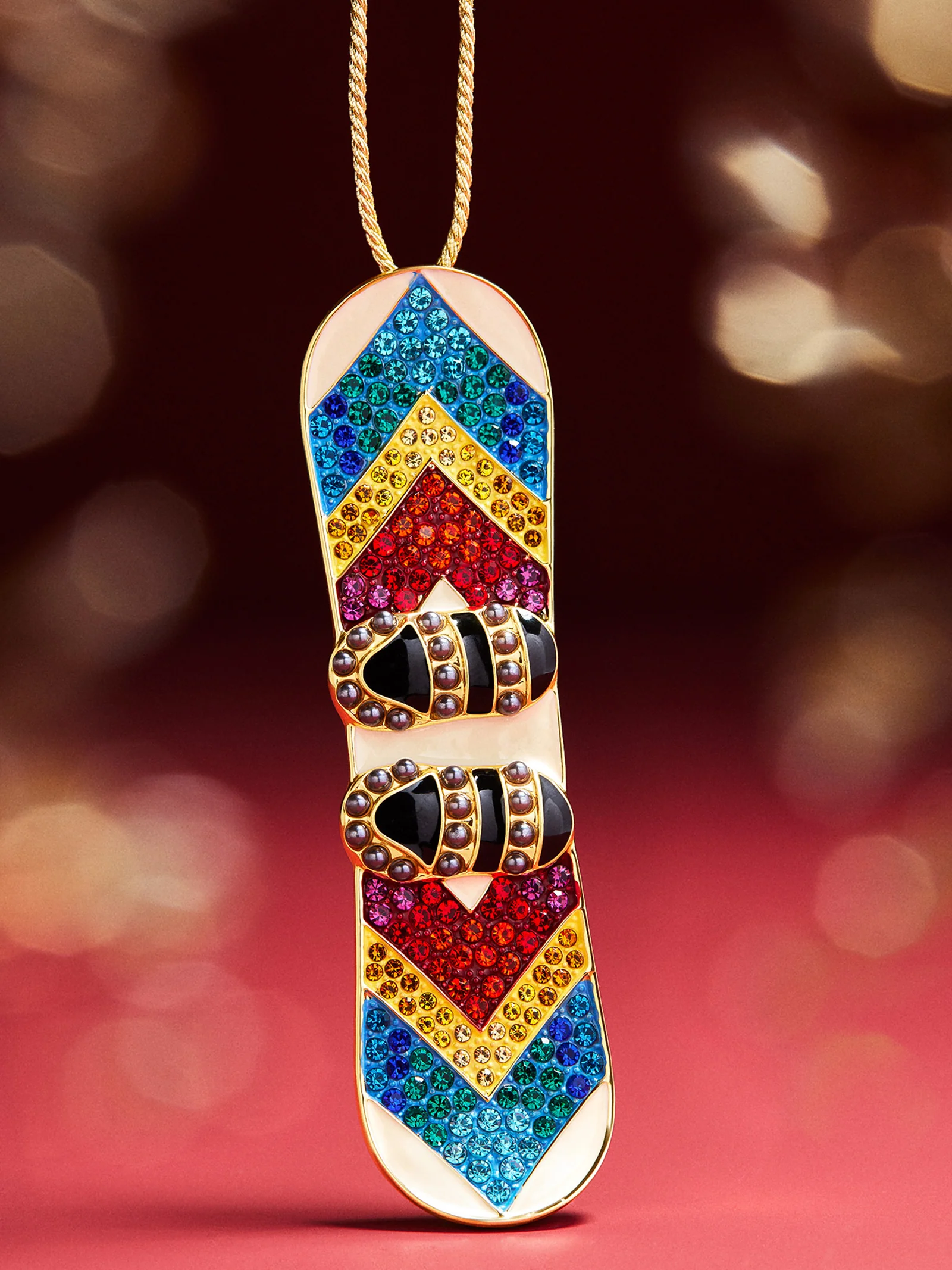 Shred The Season Snowboard Ornament - Snowboard