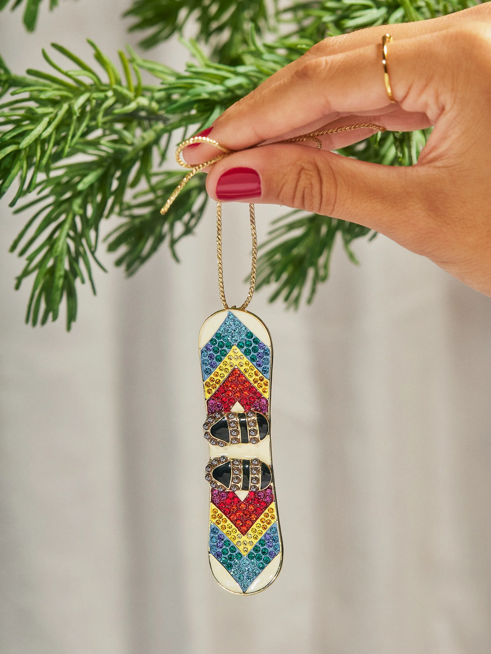 Shred The Season Snowboard Ornament - Snowboard - Image 3