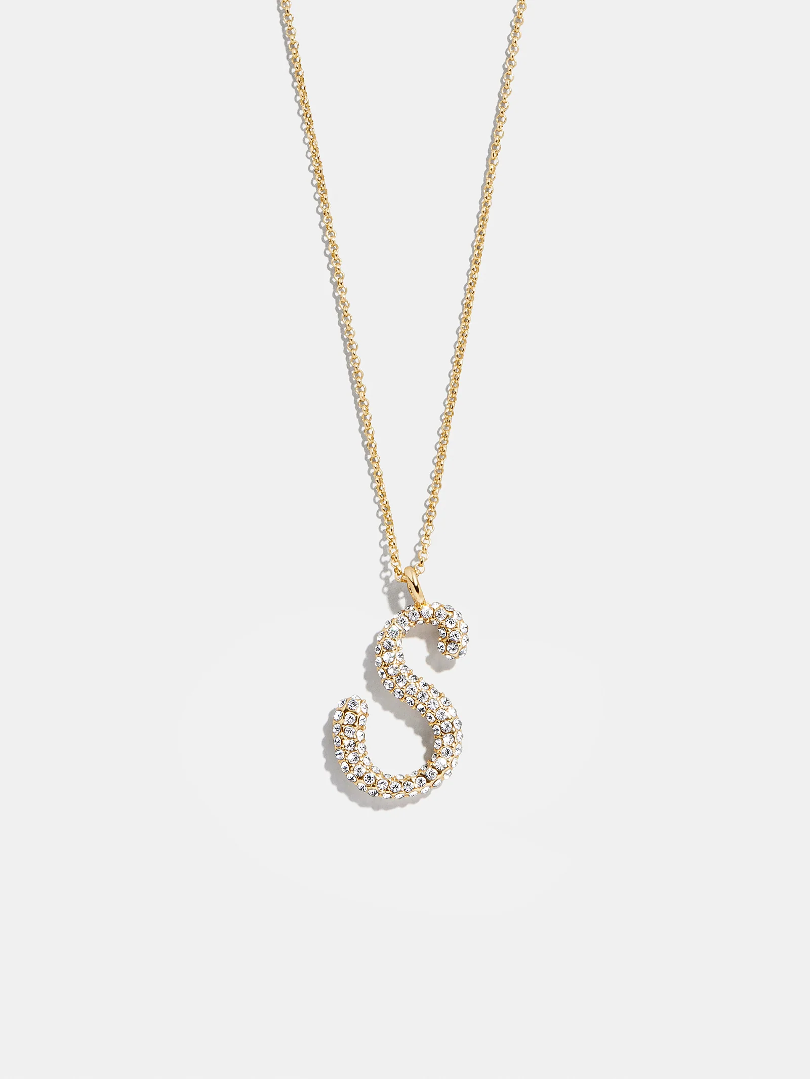 Signature Initial Necklace - Gold/Pavé - Image 21
