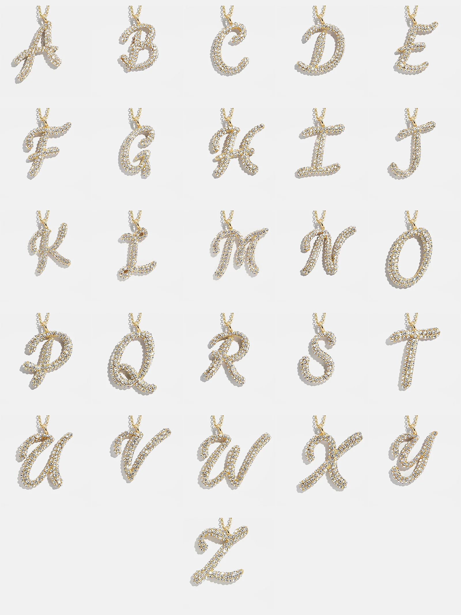 Signature Initial Necklace - Gold/Pavé - Image 30