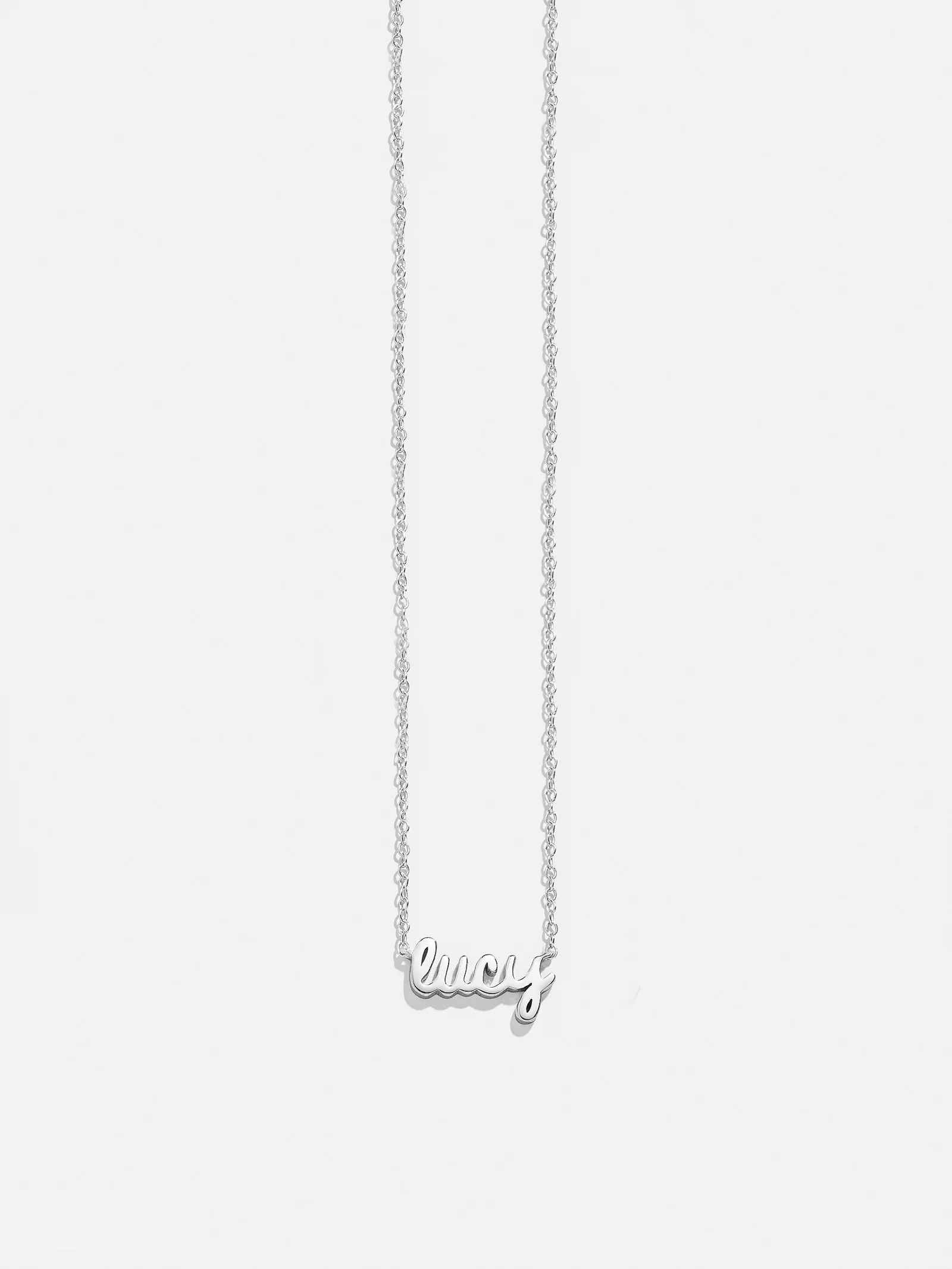 14K Gold Custom Nameplate Necklace - Mini Script - Image 7