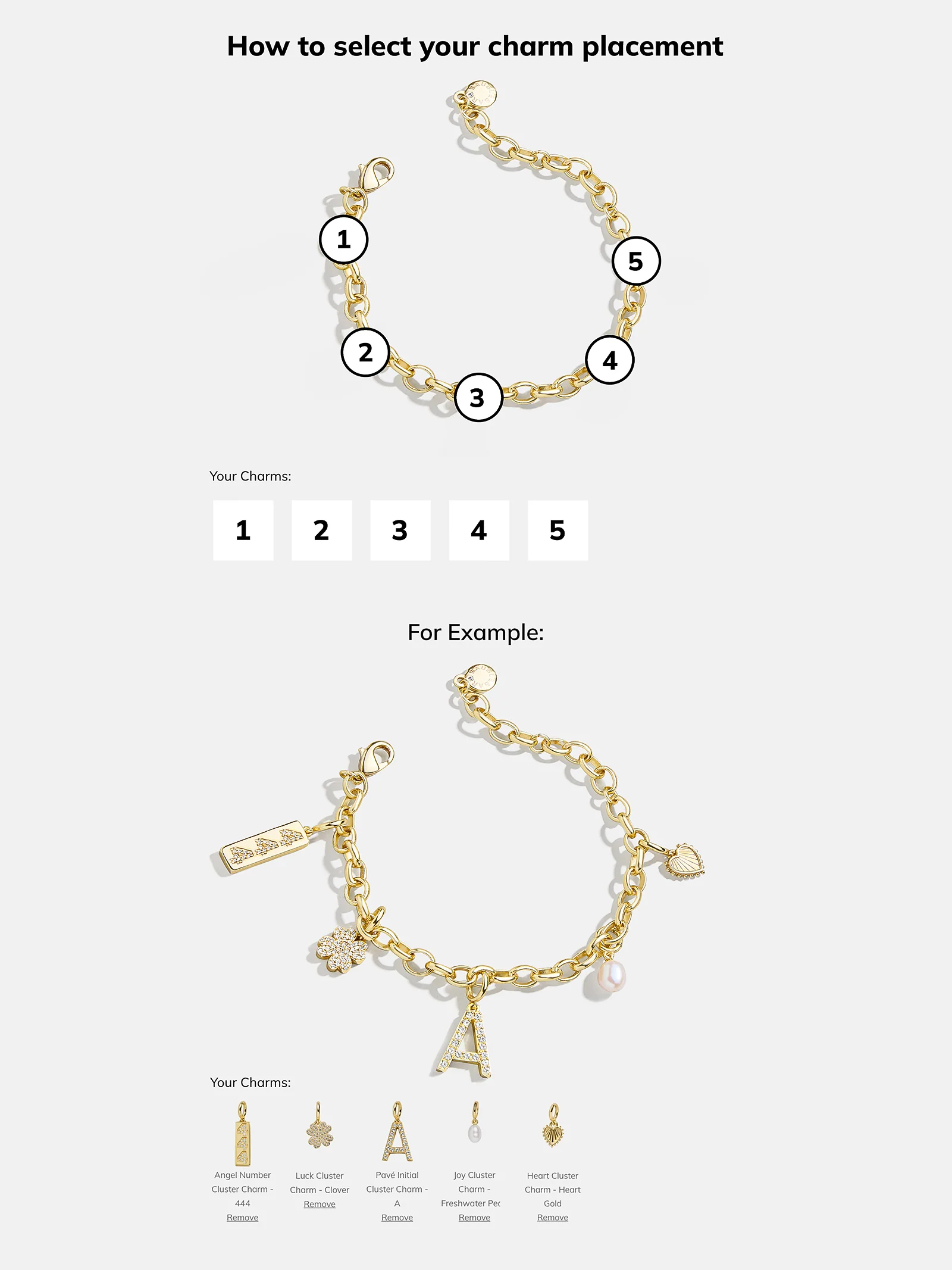 Spaced Custom Charm Bracelet - Spaced Charm Bracelet - Image 6