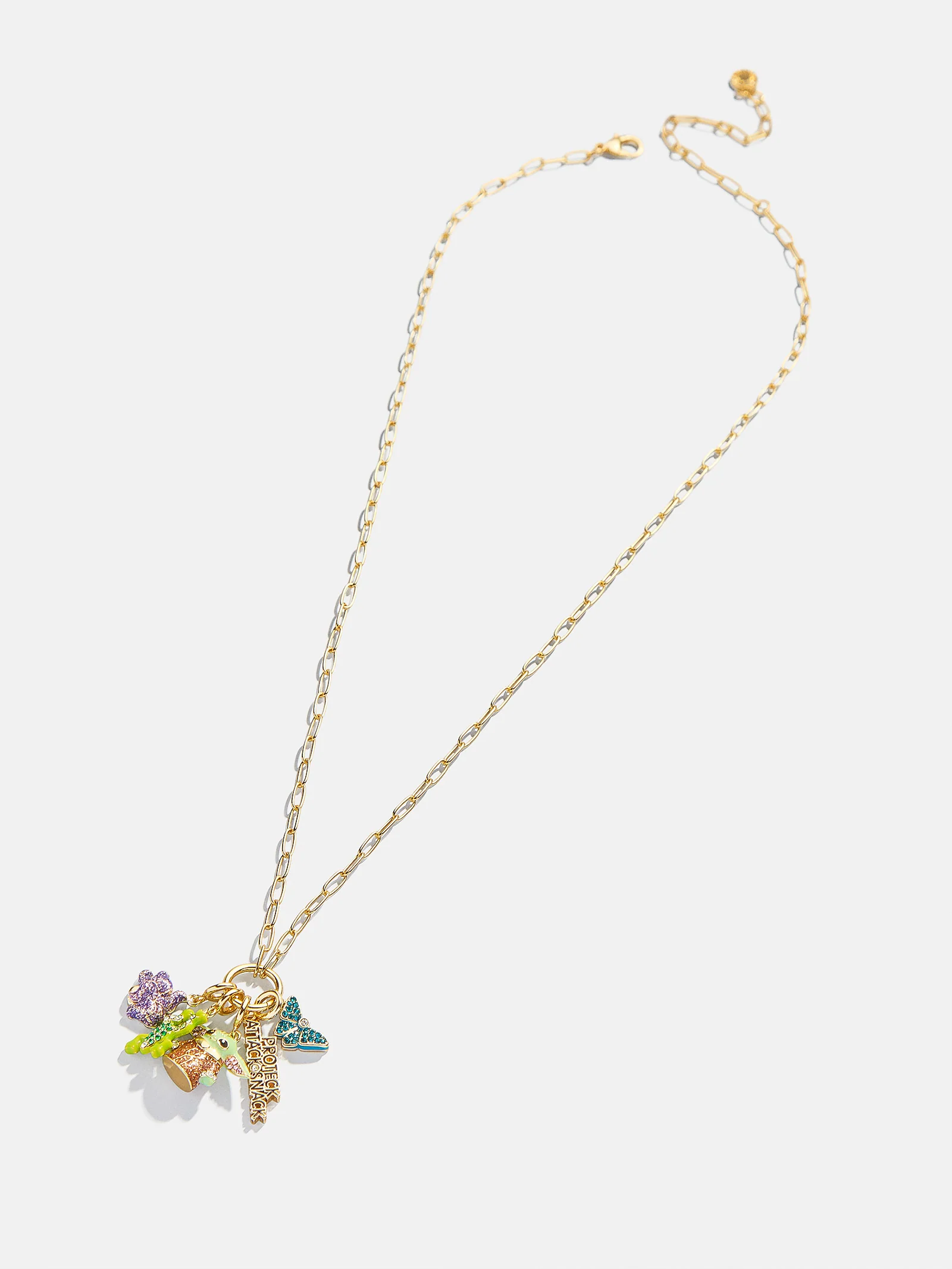 STAR WARS™ GROGU™ Cluster Charm Necklace - Gold/Green - Image 3