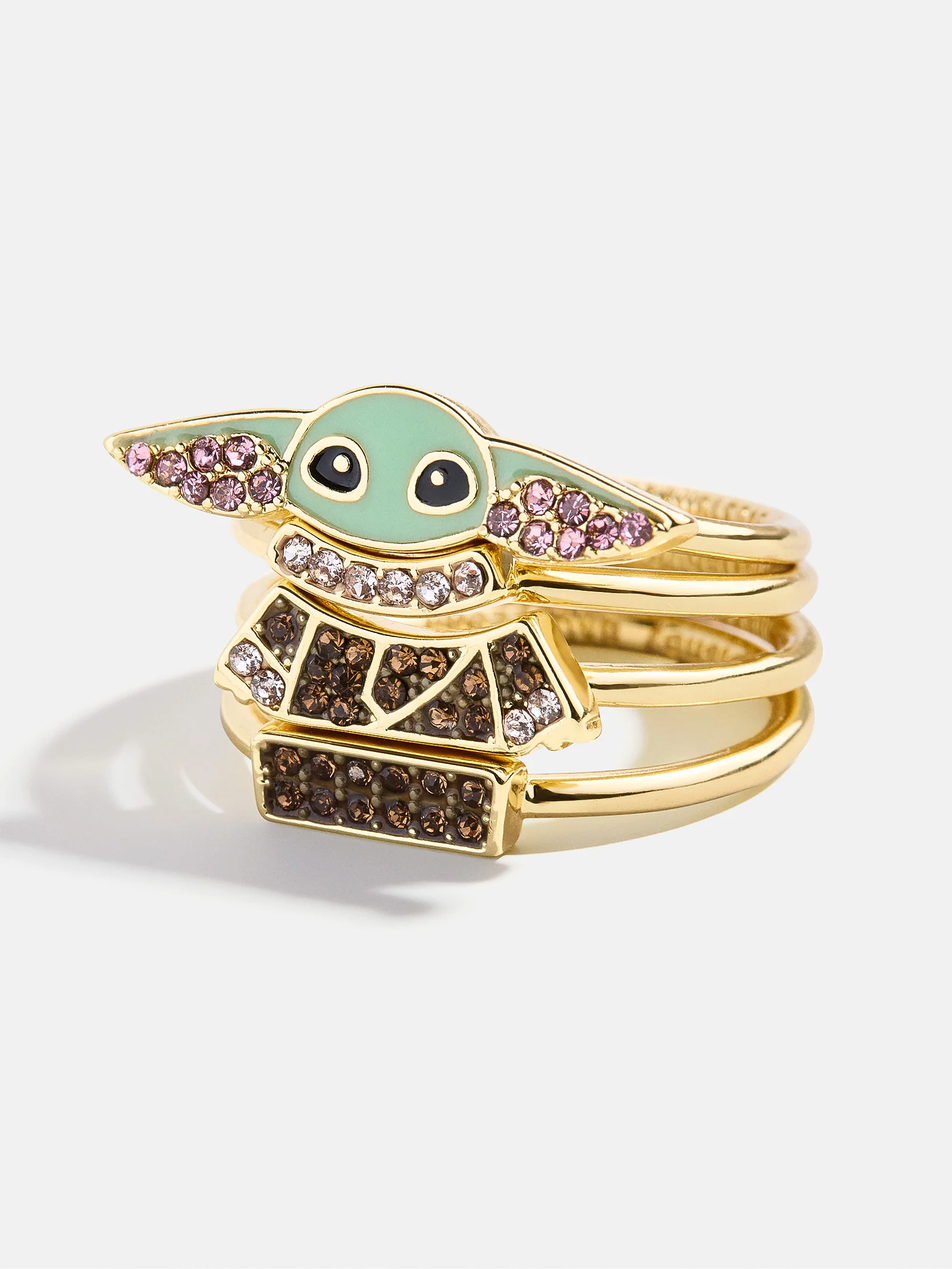 STAR WARS™ GROGU™ Ring Set - Gold/Green - Image 3