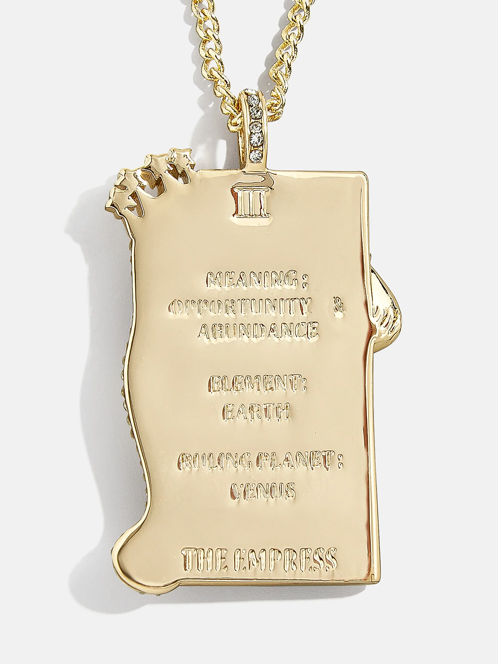Tarot Medallion Necklace - Empress Medallion - Image 4