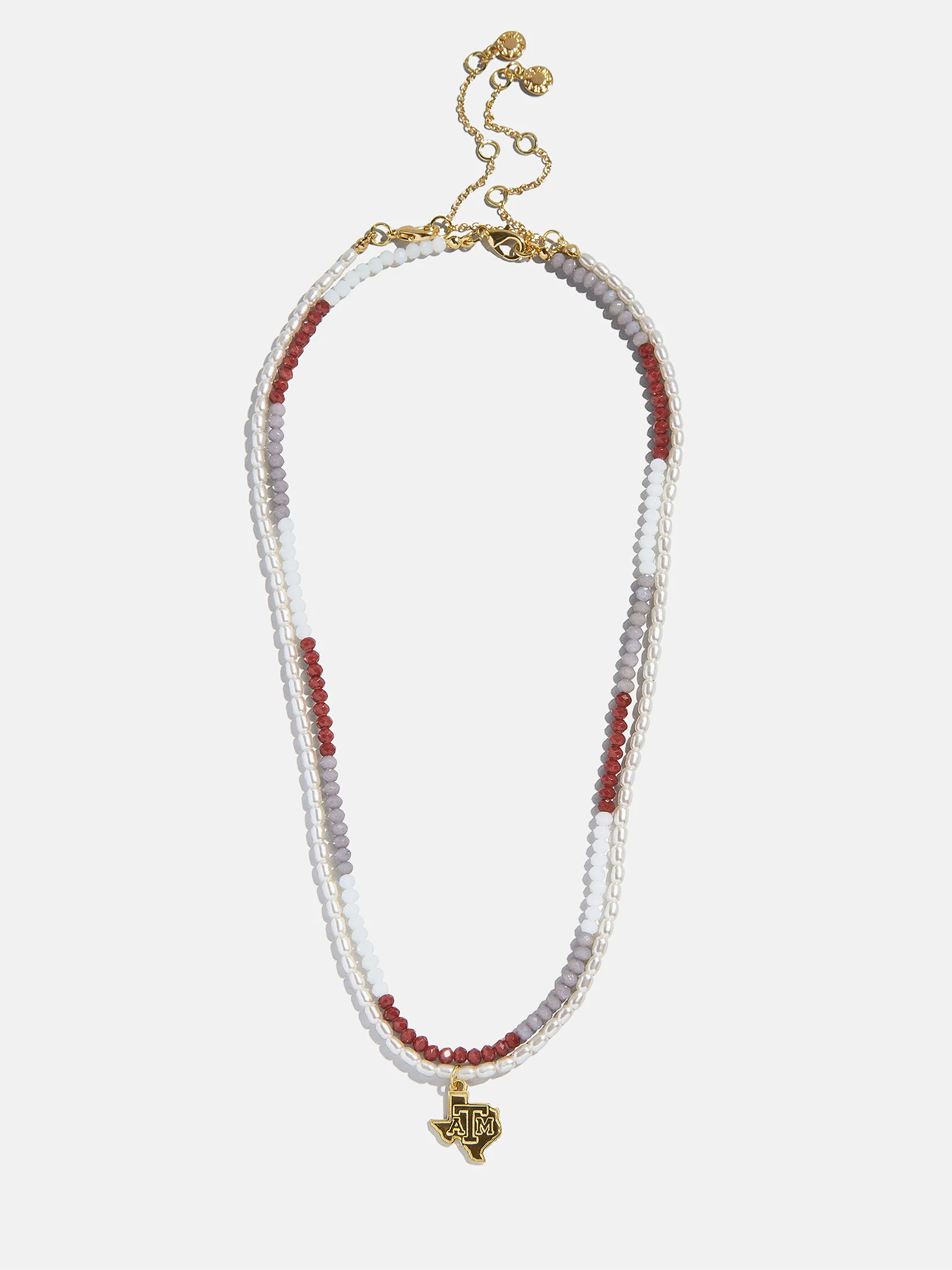 Texas A&M University Beaded Logo Necklace Set - Texas A&M University - Image 4