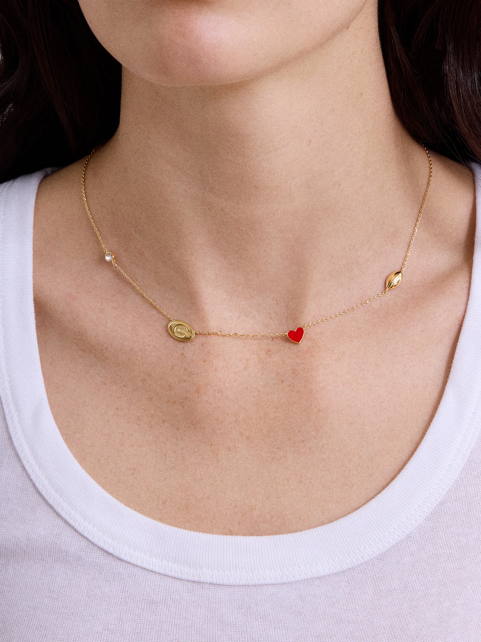 University of Georgia Spaced Charm Necklace - University of Georgia - Image 2