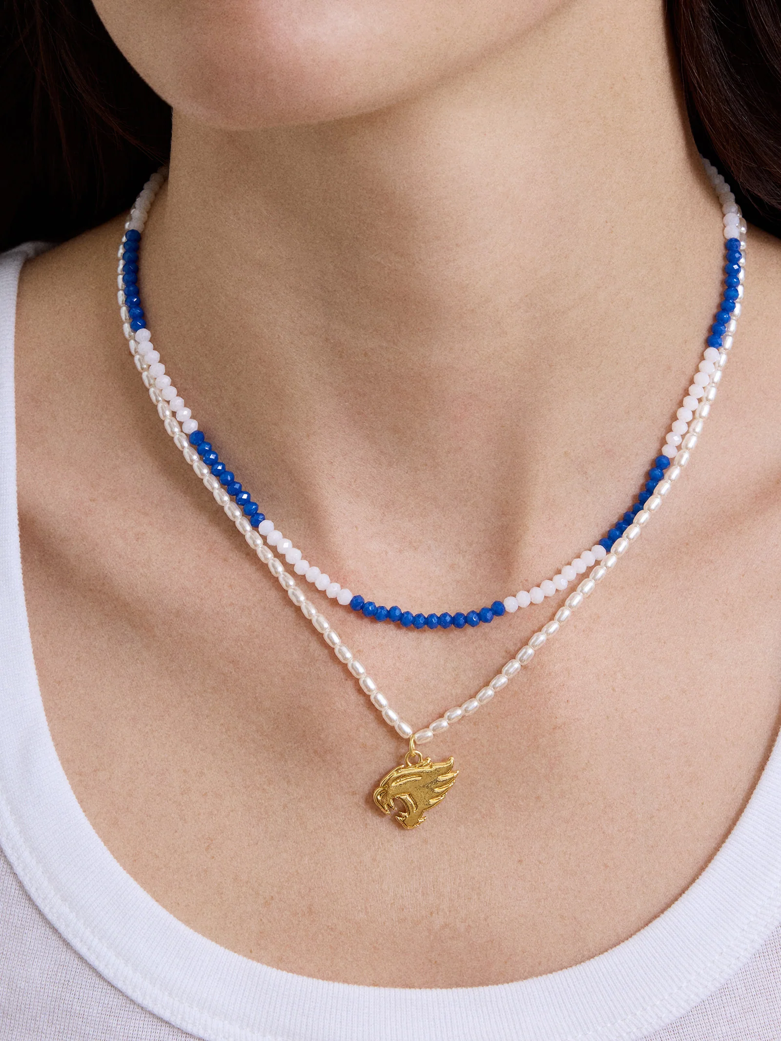 University of Kentucky Beaded Logo Necklace Set - University of Kentucky - Image 2