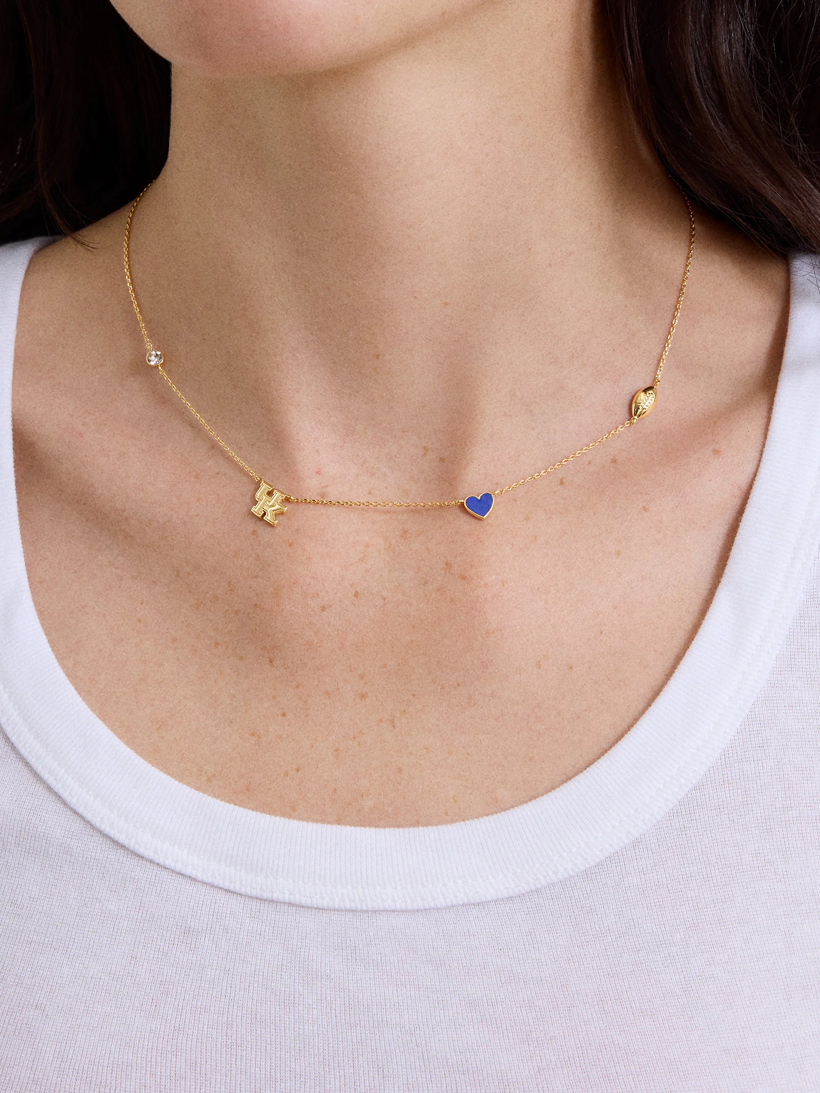 University of Kentucky Spaced Charm Necklace - University of Kentucky - Image 2