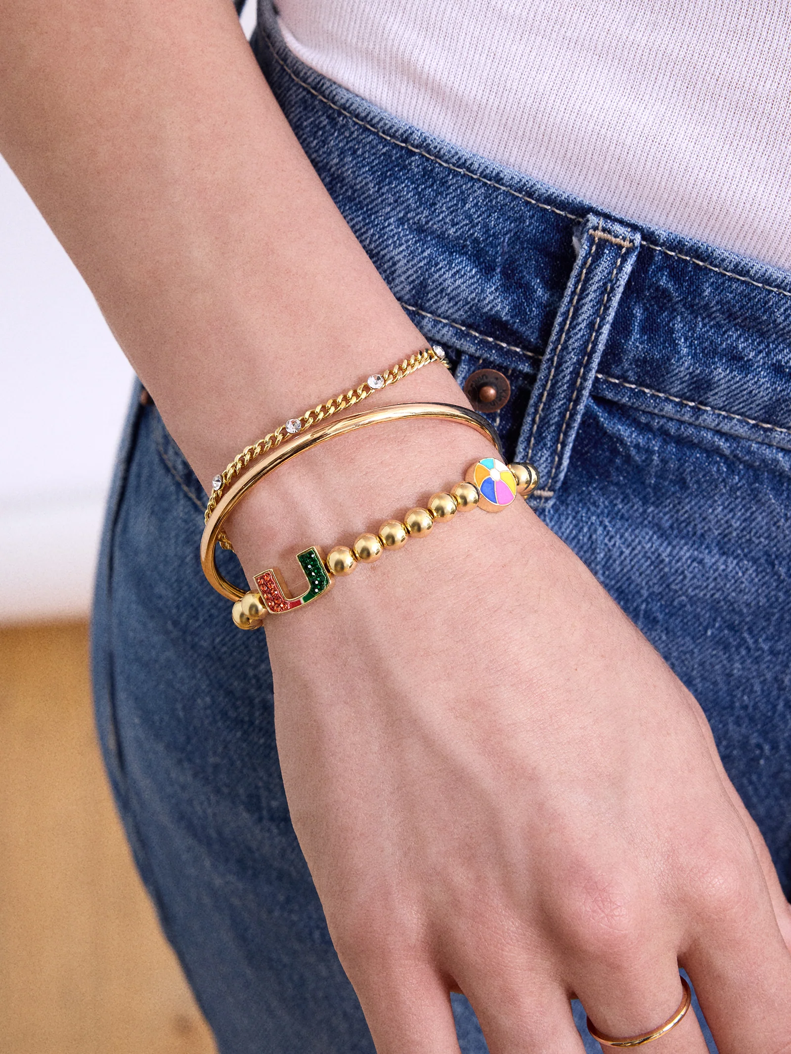 University of Miami Breezy Palm Pisa Bracelet - University of Miami - Image 2