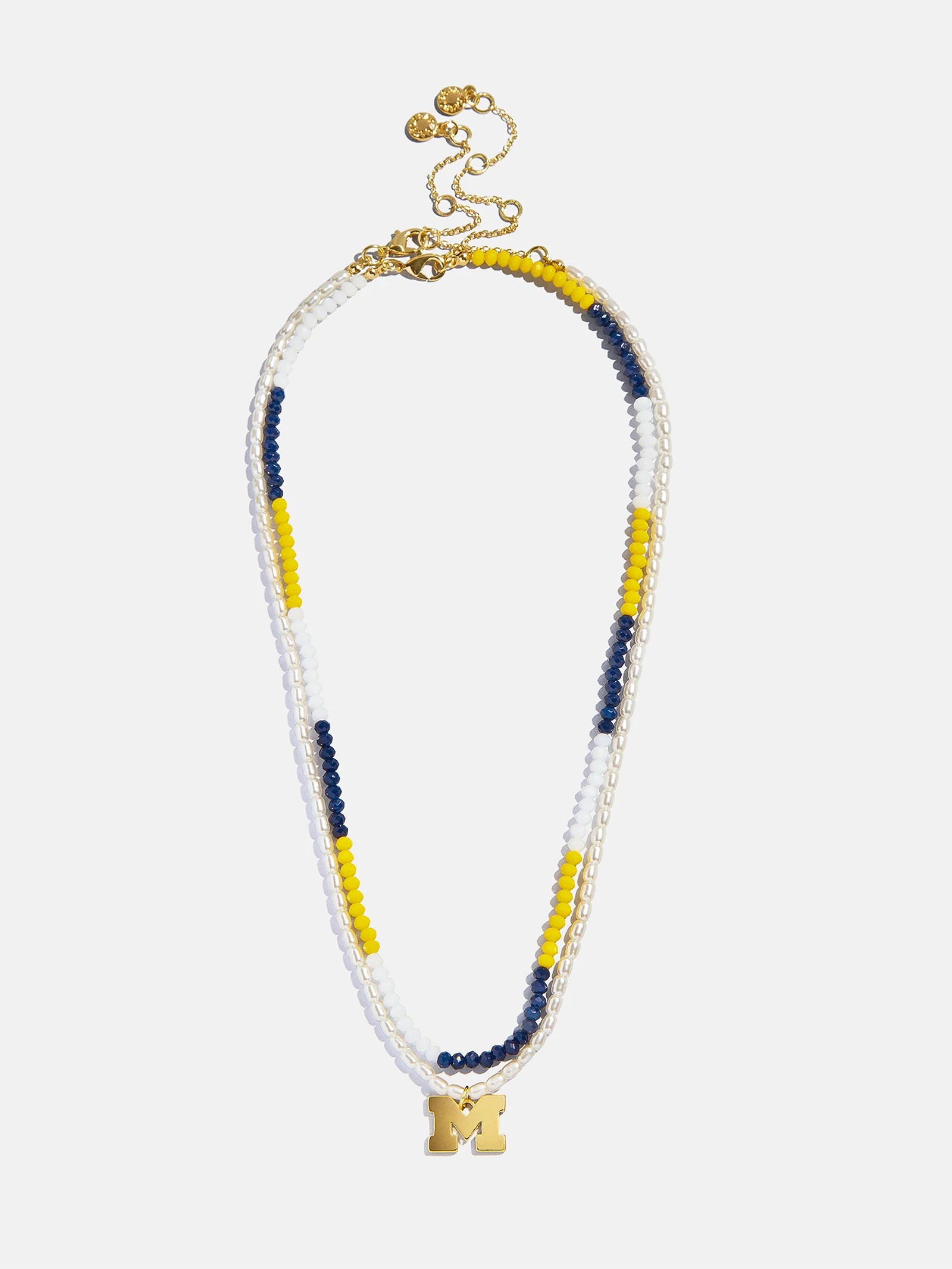 University of Michigan Beaded Logo Necklace Set - University of Michigan - Image 4