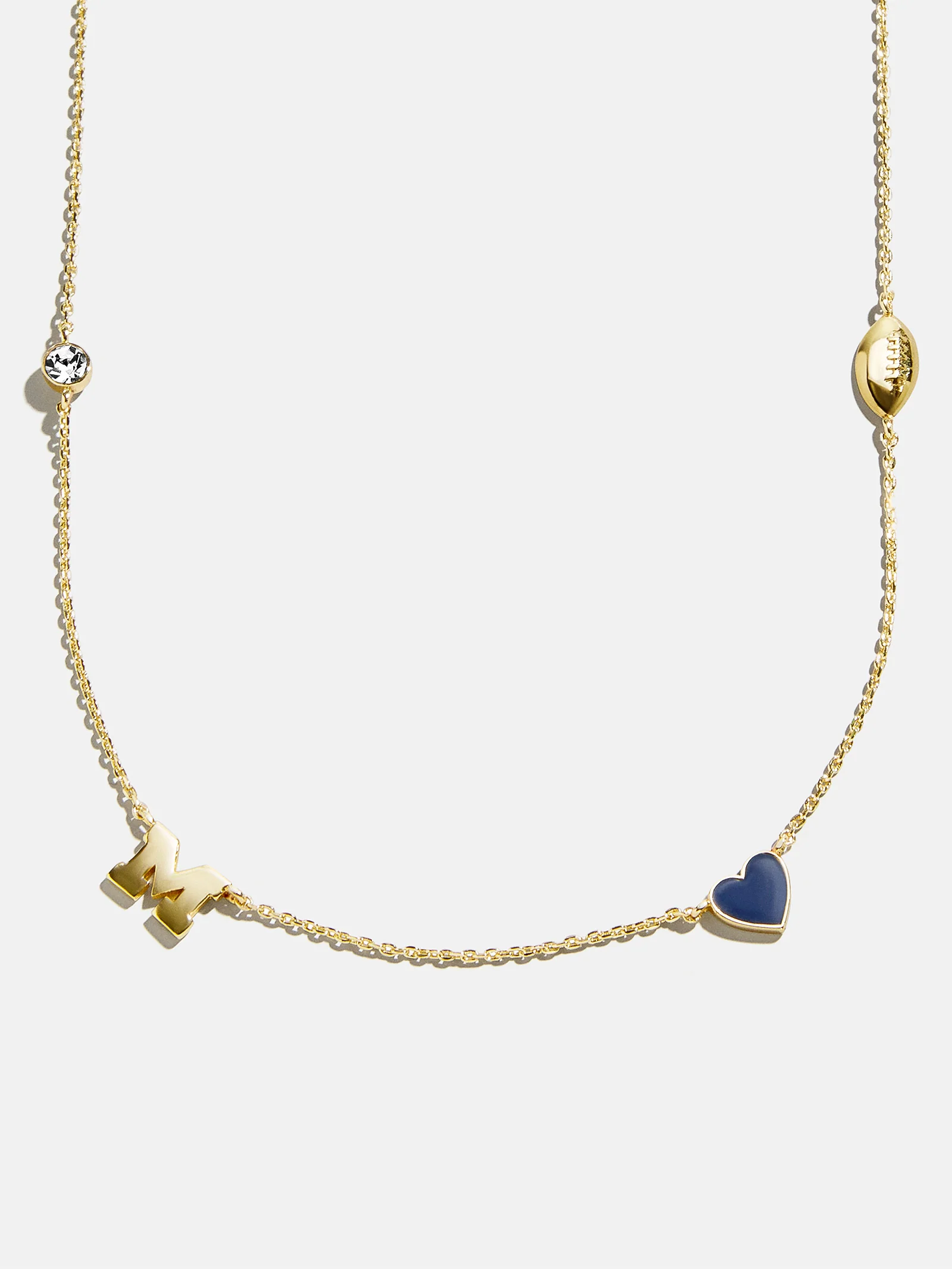 University of Michigan Spaced Charm Necklace - University of Michigan