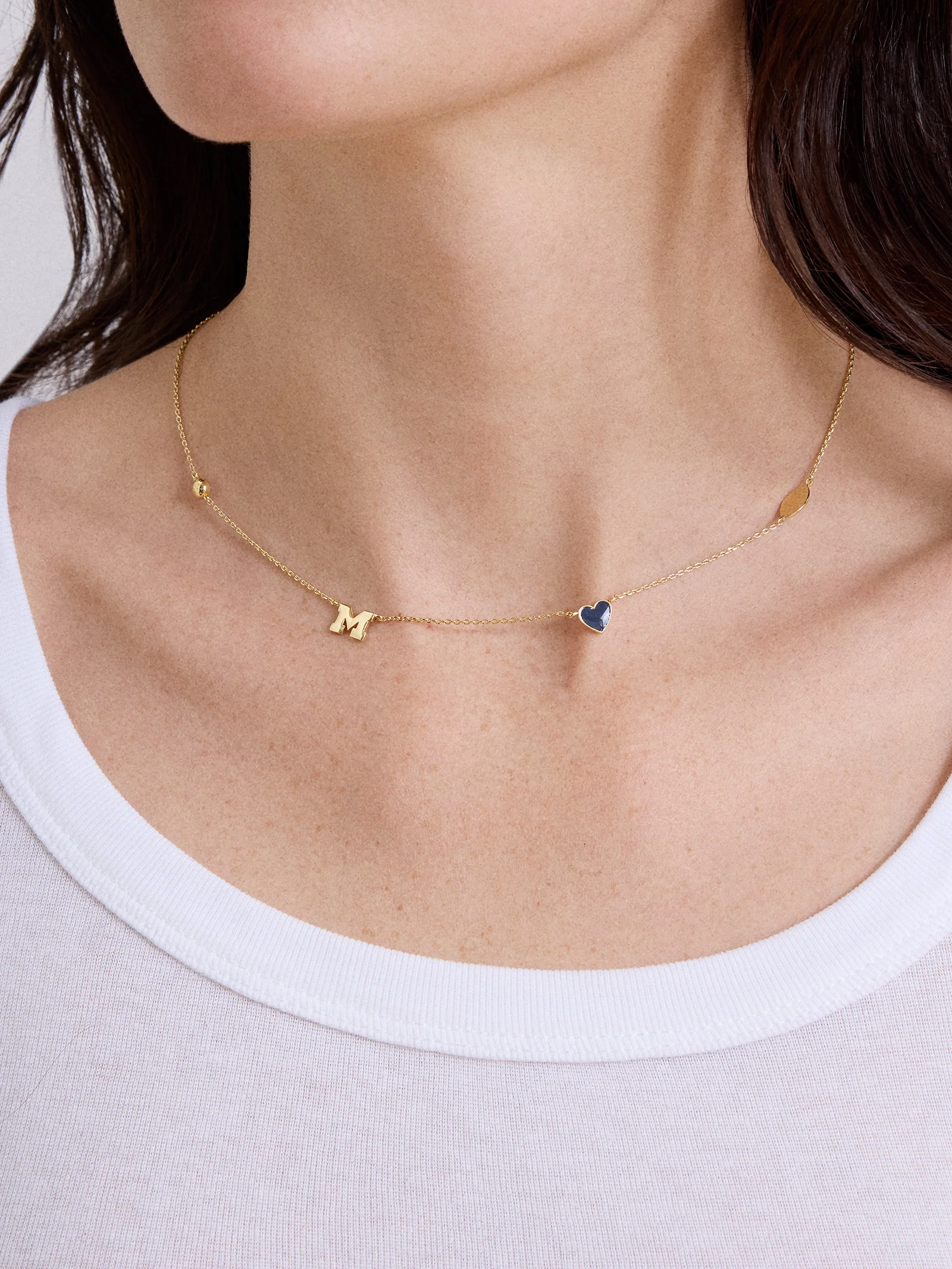 University of Michigan Spaced Charm Necklace - University of Michigan - Image 2