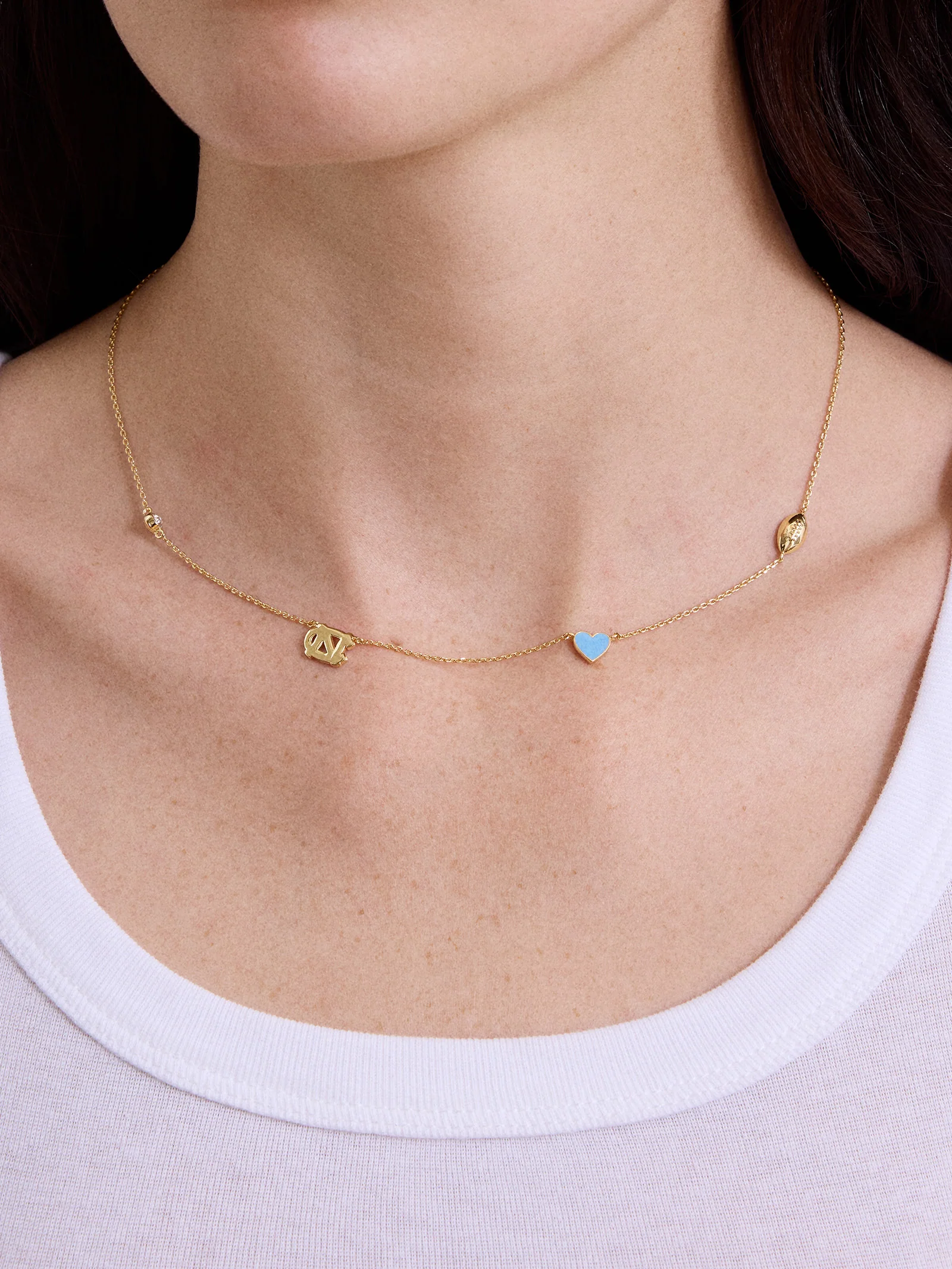 University of North Carolina Spaced Charm Necklace - University of North Carolina - Image 2