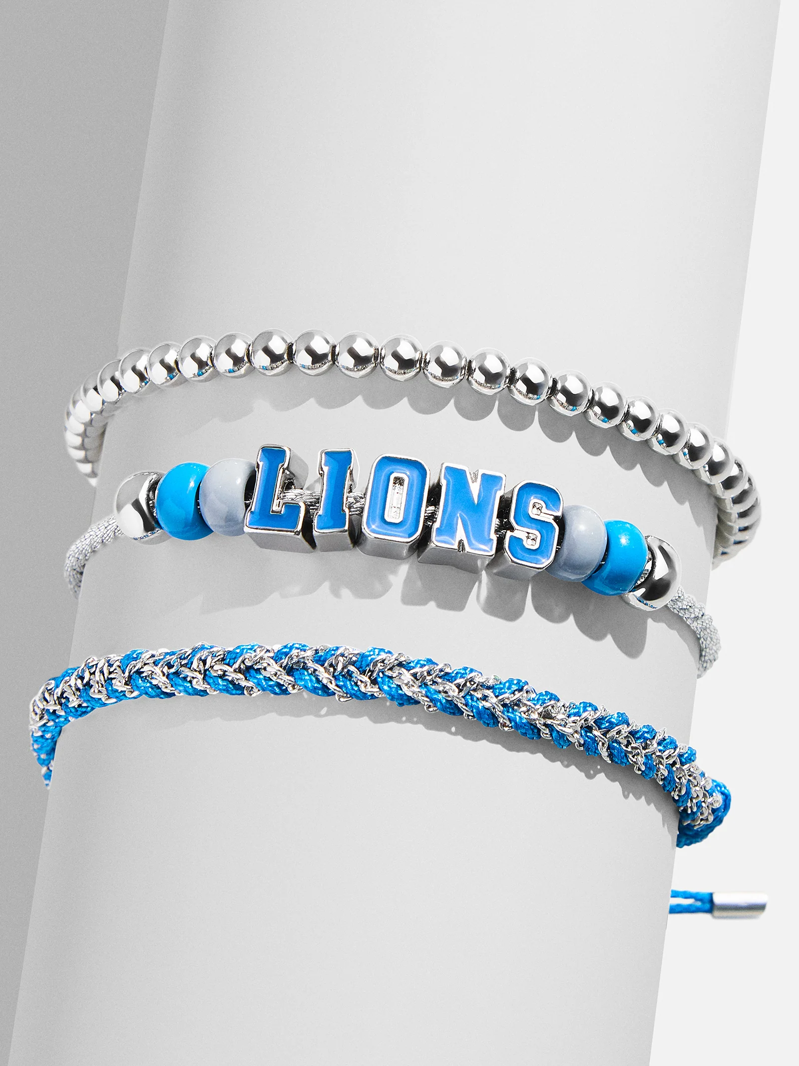 WEAR By Erin Andrews X BaubleBar Detroit Lions Bracelet Set - Detroit Lions