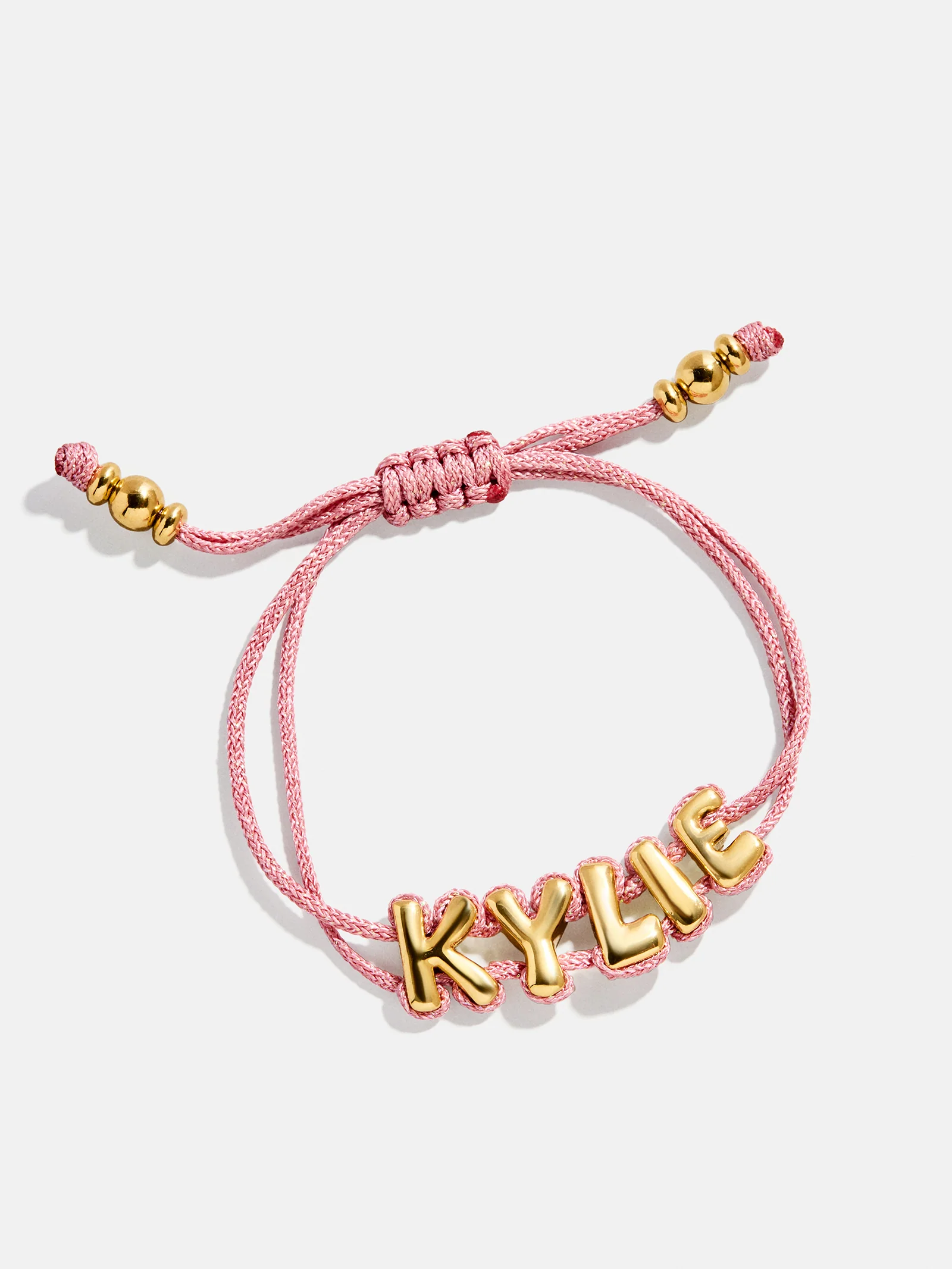 Wrapped Up Bubble Waterproof Custom Metallic Cord Bracelet - Pink - Image 3