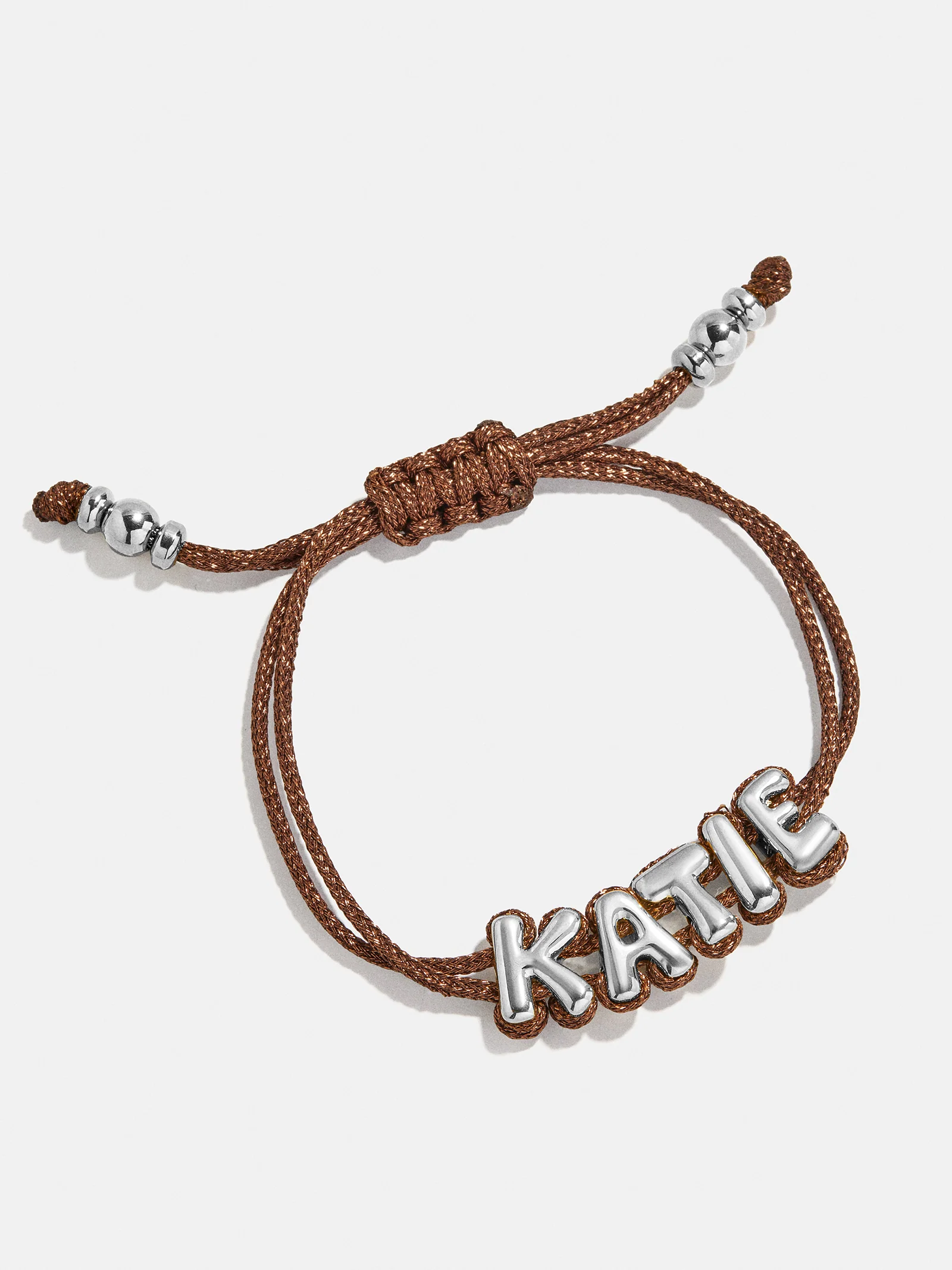 Wrapped Up Bubble Waterproof Custom Cord Bracelet - Brown - Image 6