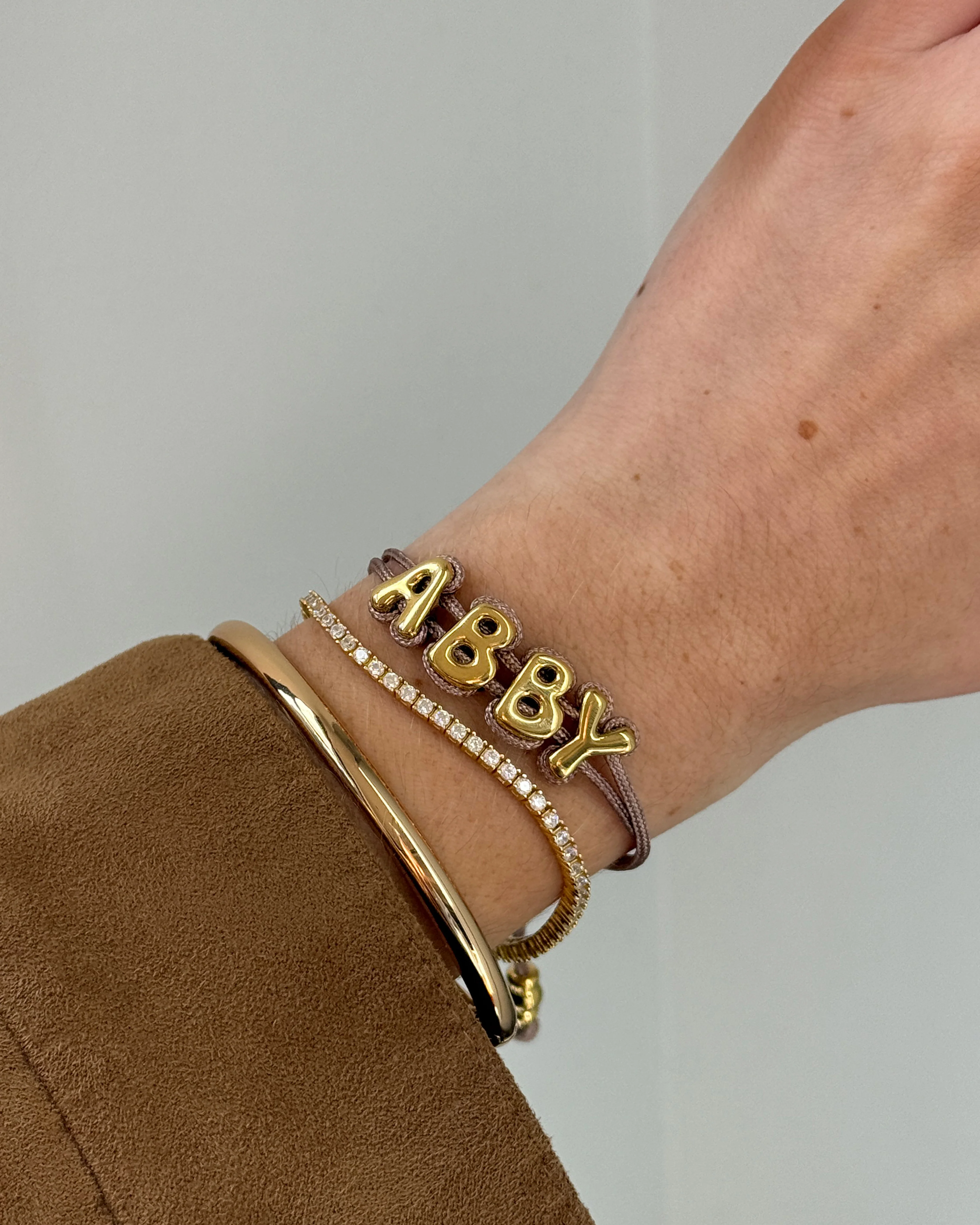 Wrapped Up Bubble Waterproof Custom Metallic Cord Bracelet - Multi - Image 5