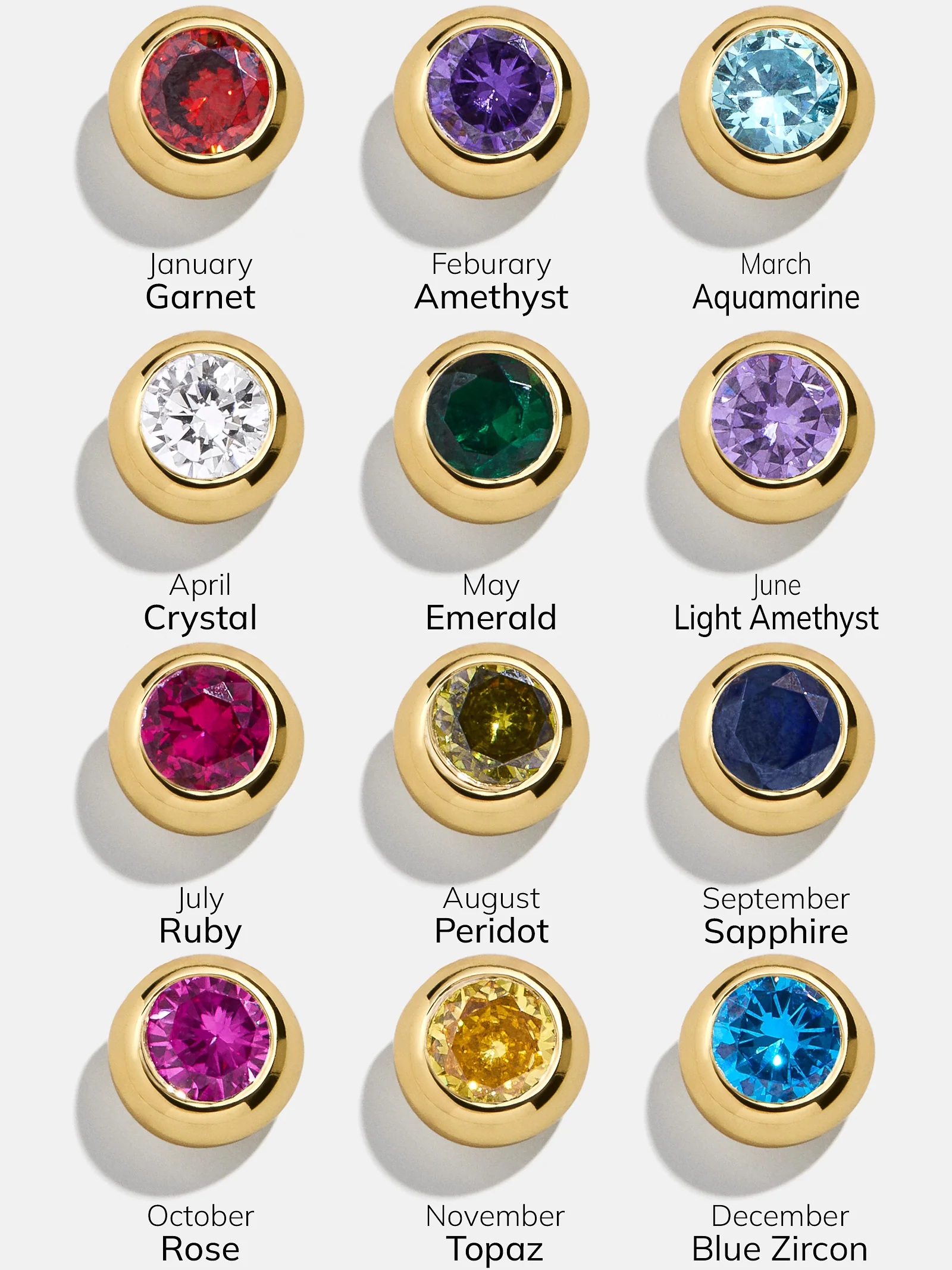 Yasmine 18K Gold Birthstone Bracelet - Crystal - Image 4